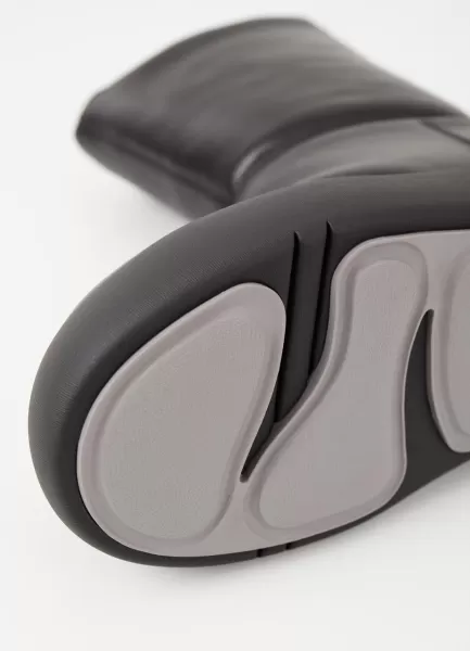Mulher Black Leather Aylin Boots On-Line Botas Vagabond