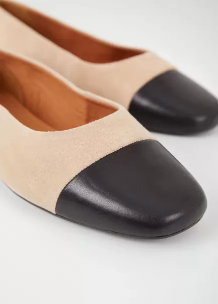 Jolin Shoes Beige Suede/Leather Vagabond Sabrinas Mulher Entrega Rápida