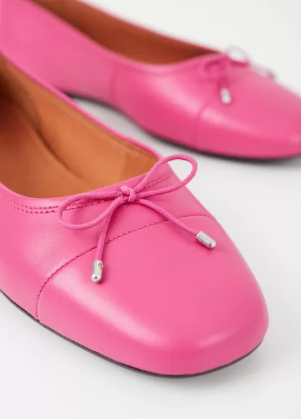 Pink Leather Sabrinas Mulher Jolin Shoes Vagabond Garantido