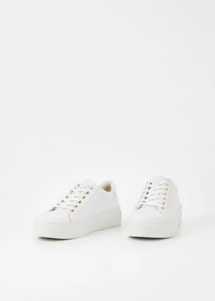 Sapatilhas White Leather Mulher Zoe Platform Sneakers Vagabond Disponibilidade