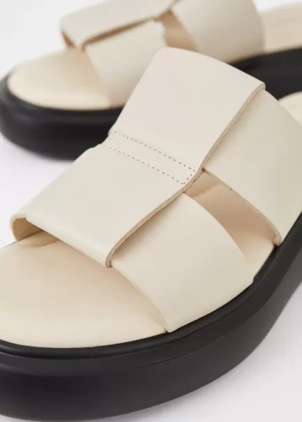 Liberação Sandálias Mulher Blenda Sandals Off White Leather Vagabond