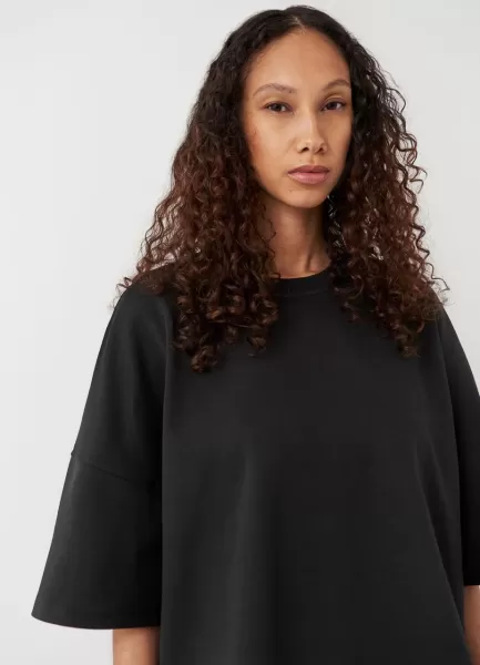 Mulher Black Textile Novo Produto Vagabond Boxy T-Shirt T-Shirts
