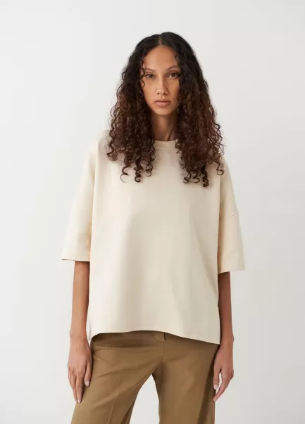 Vagabond Boxy T-Shirt T-Shirts Mulher Preço Razoável Off White Textile