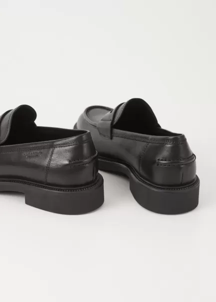 Loafers Produtos Recomendados Homem Black Leather Alex M Loafer Vagabond
