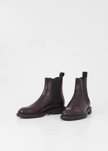 Botas Homem Alex M Boots Integridade Vagabond Dark Brown Leather