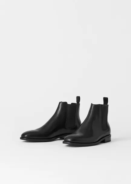 Vagabond Homem Modelo Mais Recente Percy Boots Botas Black Leather