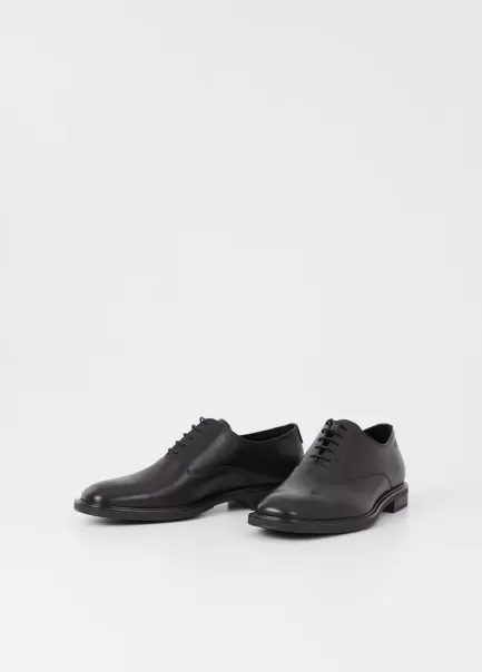 Vagabond Black Leather Sapatos Preço Fixo Homem Andrew Shoes