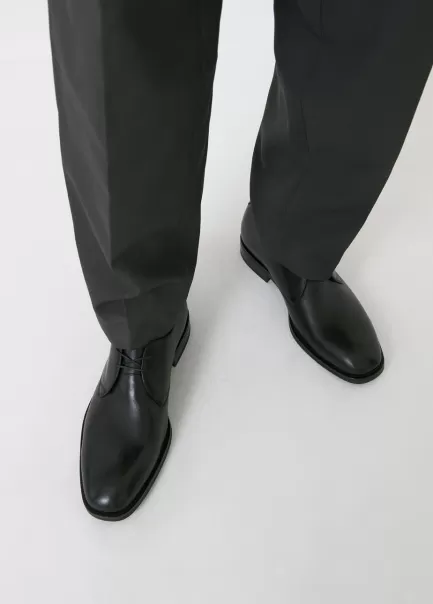 Black Leather Vagabond Percy Shoes Sapatos Homem Estética