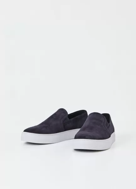 Homem Sapatos Slip-On Vagabond Paul 2.0 Sneakers Dark Blue Suede Popularidade