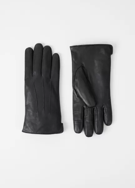 Classic Glove M Desconto Homem Black Leather Vagabond Luvas